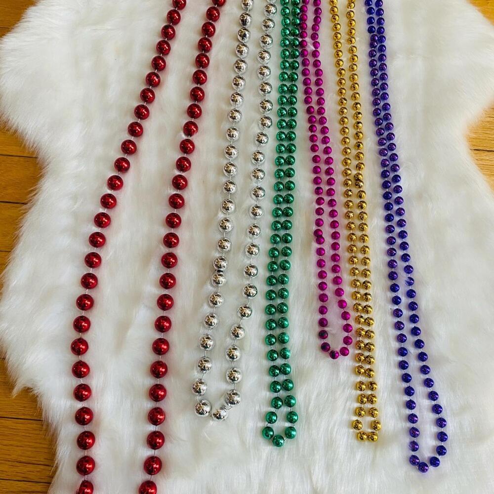 Set of Colorful Mardi Gras Beads